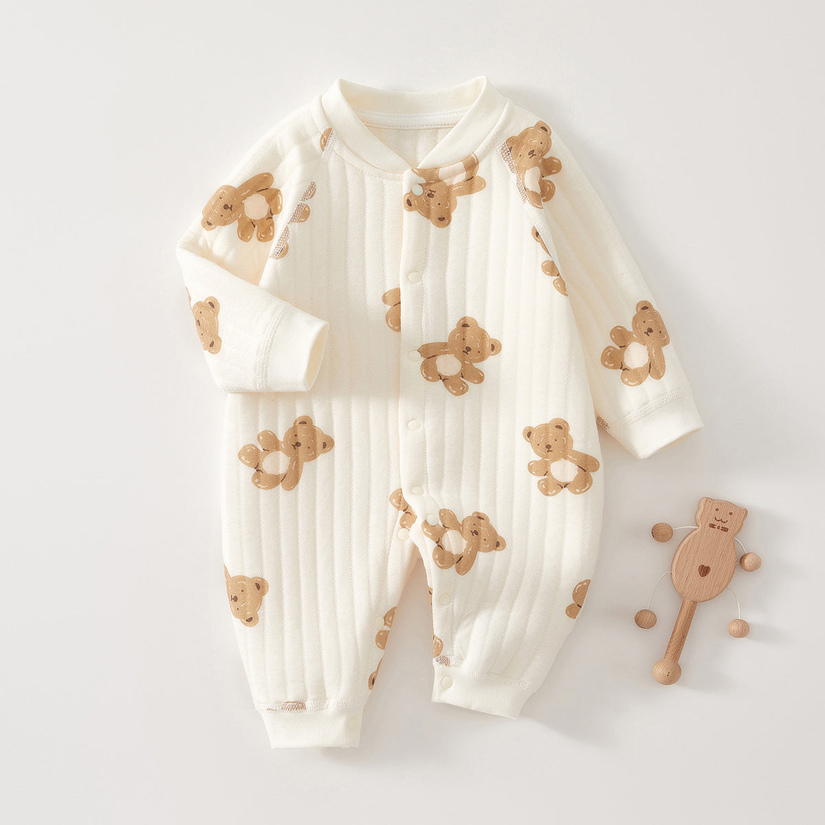 Baby Cotton-padded Jumpsuit Long Sleeve Romper