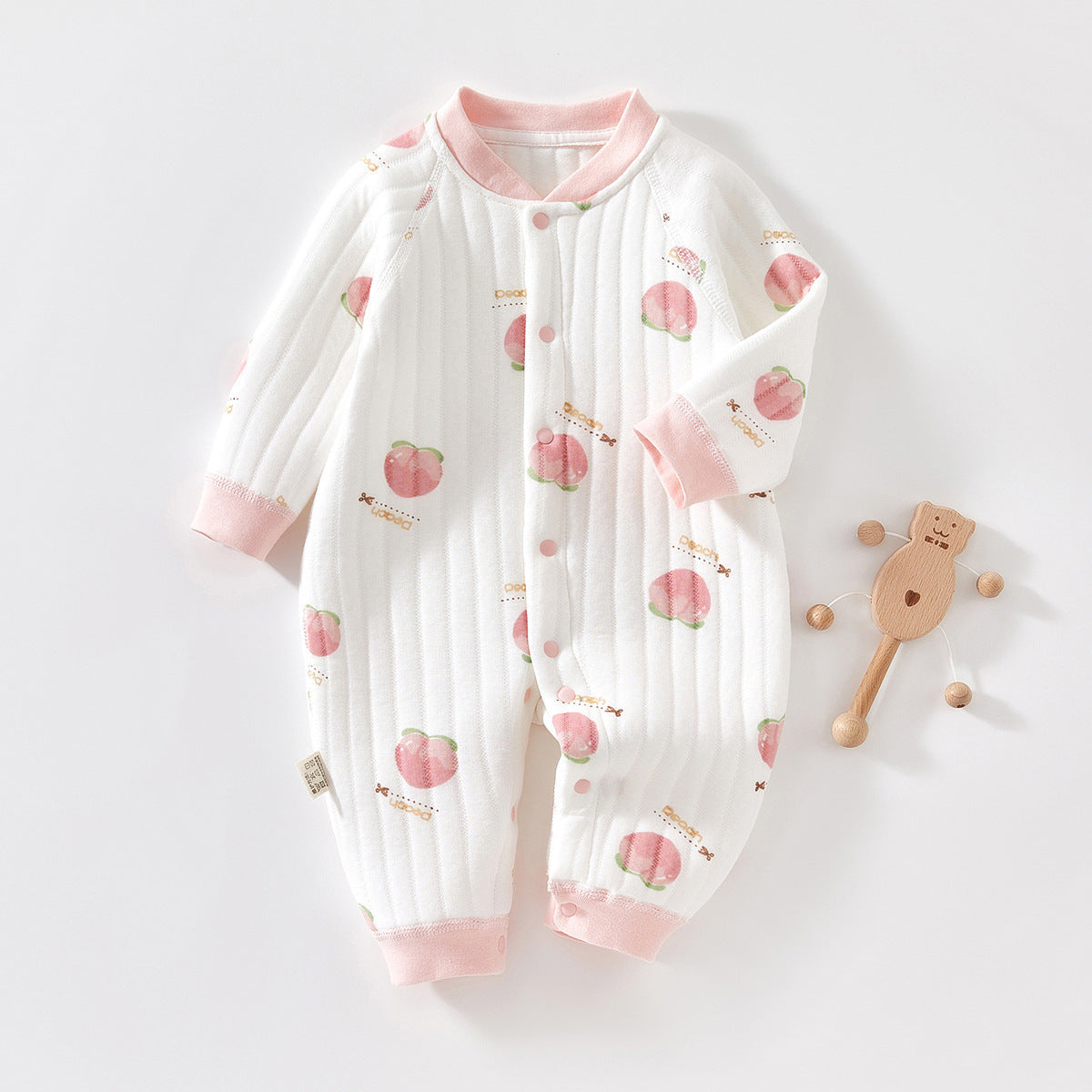 Baby Cotton-padded Jumpsuit Long Sleeve Romper