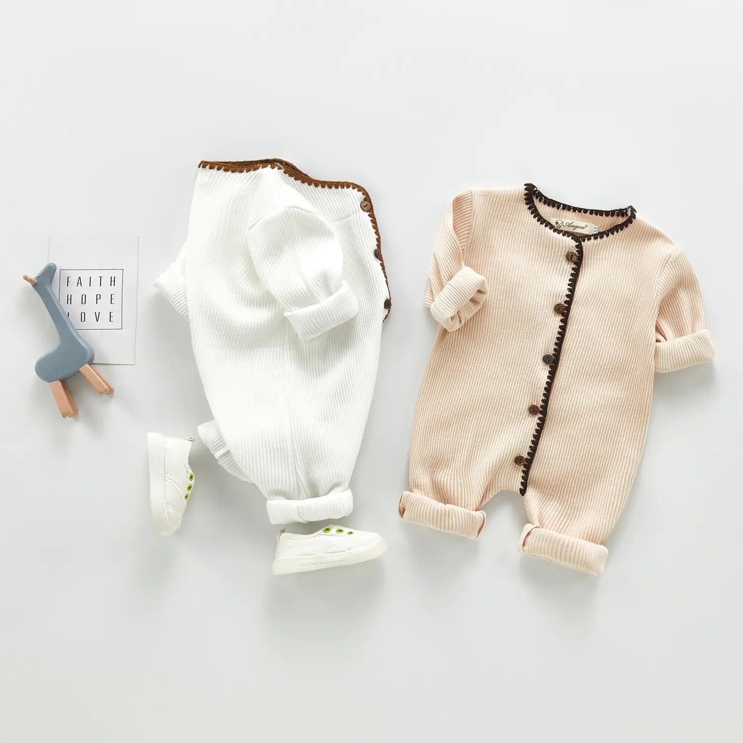 Cute Knitted Baby Romper Outfit