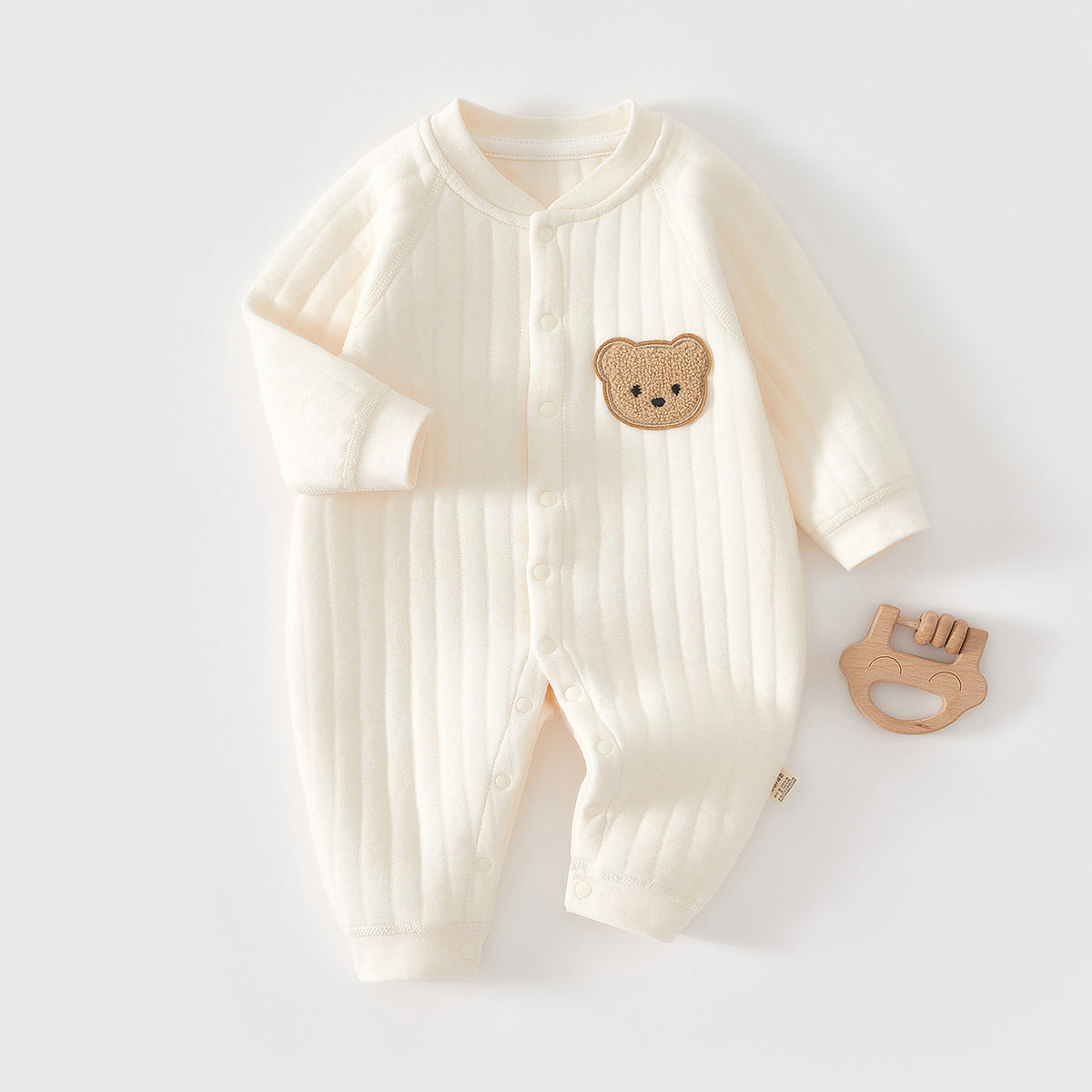 Baby Cotton-padded Jumpsuit Long Sleeve Romper