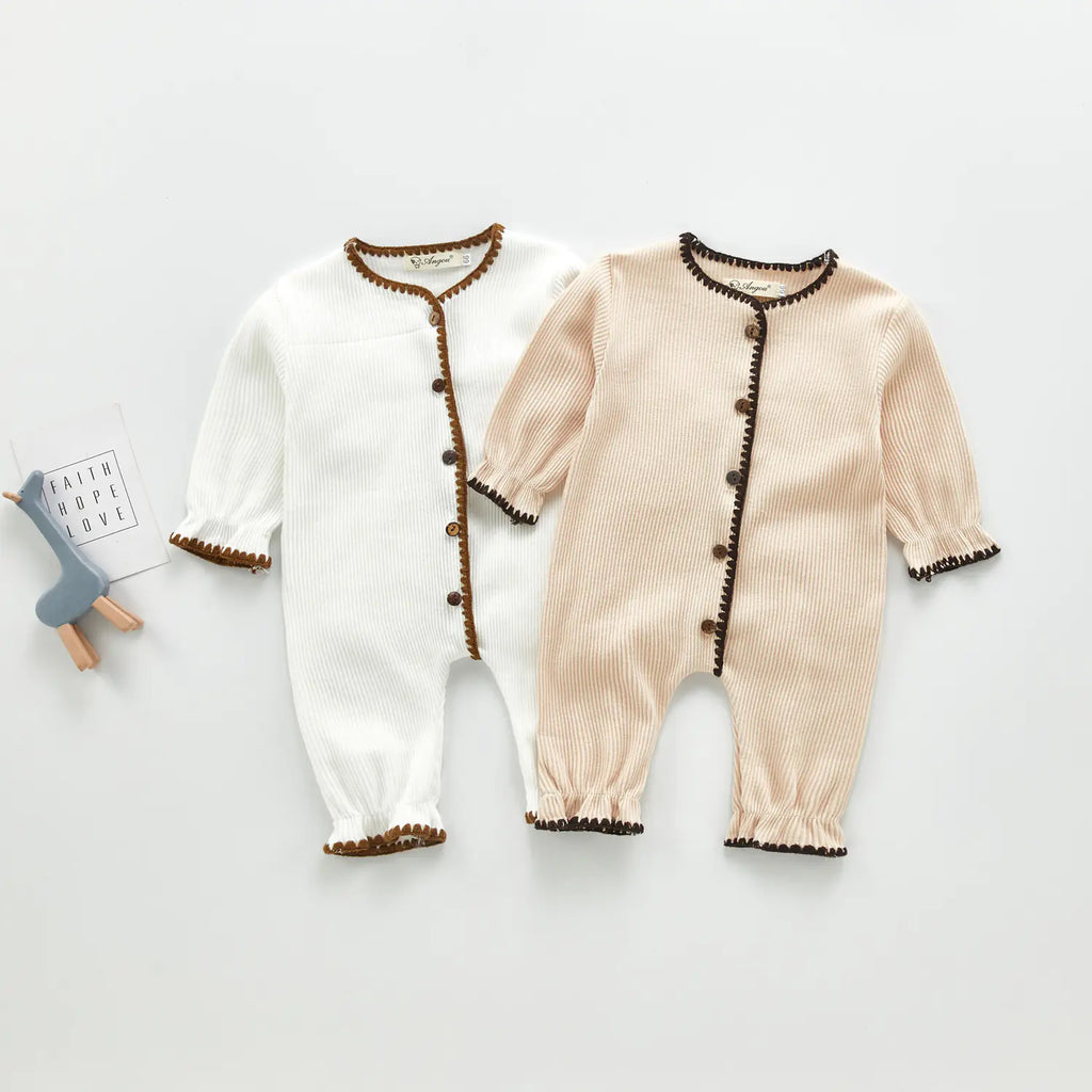 Cute Knitted Baby Romper Outfit